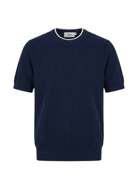 Altea diagonal knit T-shirt Blue 26510072