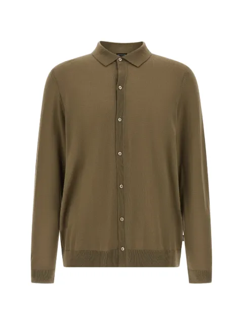 BOSS Helbert buttoned shirt Green 50550087245