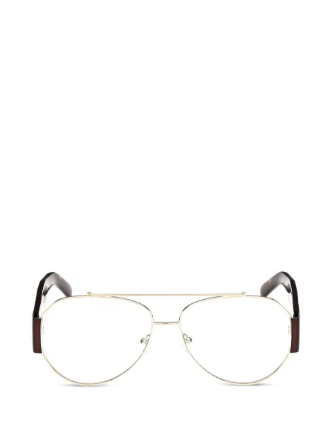 MCM tortoiseshell-effect pilot-frame glasses Gold MW5001
