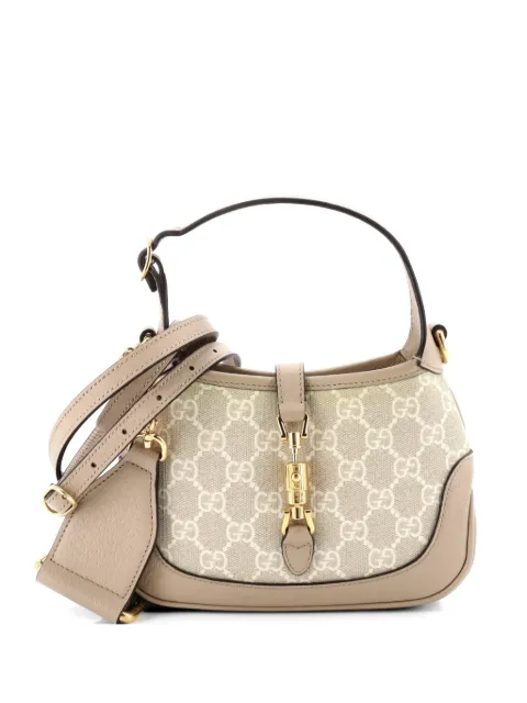 Gucci Pre-Owned Jackie 1961 GG Coated Canvas Mini hobo bag Neutrals 04CWDJ9GR9N5OIMN