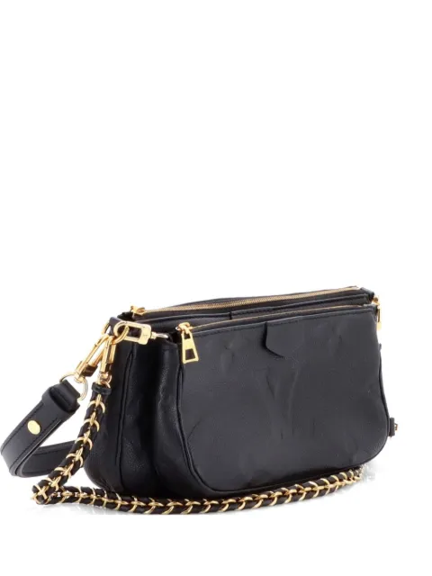 Louis Vuitton Pre-Owned Multi Pochette Accessoires Monogram Empreinte Giant crossbody bag Black XXROAFR66FVNEX3H