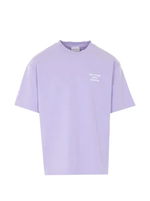 Drôle De Monsieur slogan T-shirt Purple TS203CO002
