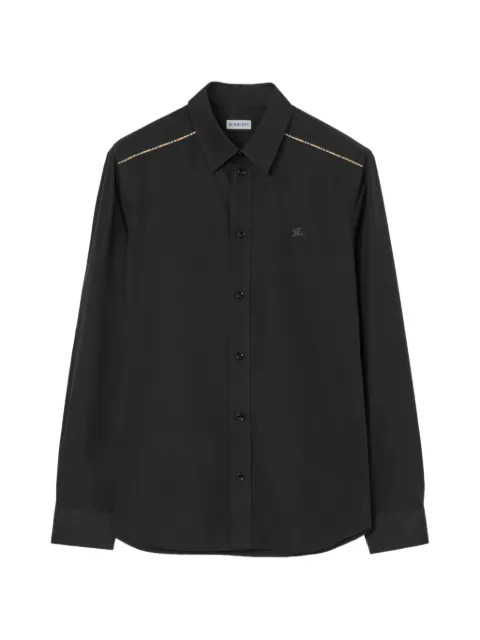 Burberry classic fit cotton shirt Black 8123669