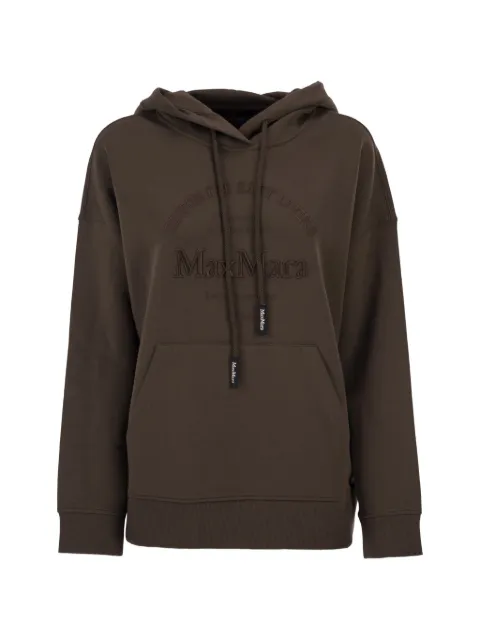 'S Max Mara Mandrea embroidered-logo sweatshirt Brown 2619921021600