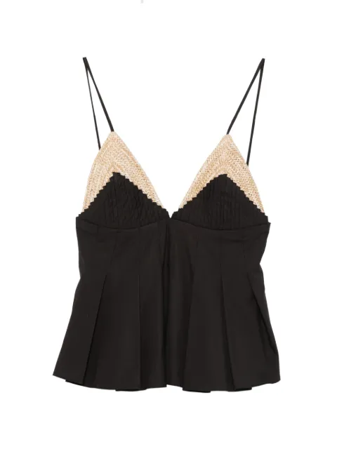 Rosanna Ocampo V-neck blouse Black RO124