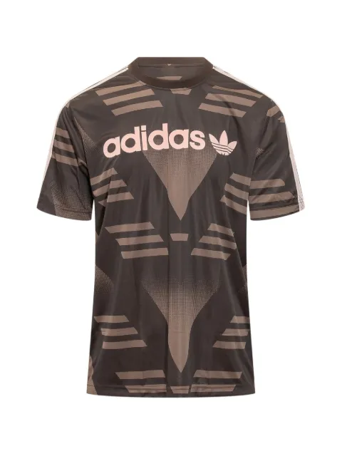 adidas logo-print T-shirt Brown KC6429