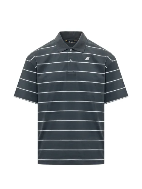 K-Way striped polo shirt Grey K2145GW