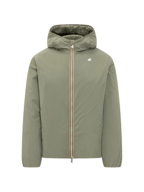 K-Way Plain Warm hooded jacket Green K2136DW
