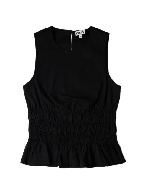 STAUD Culver round-neck top Black R26S1118PO