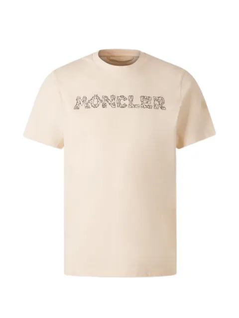 Moncler graphic round-neck T-shirt Neutrals L10918C0002589AUG