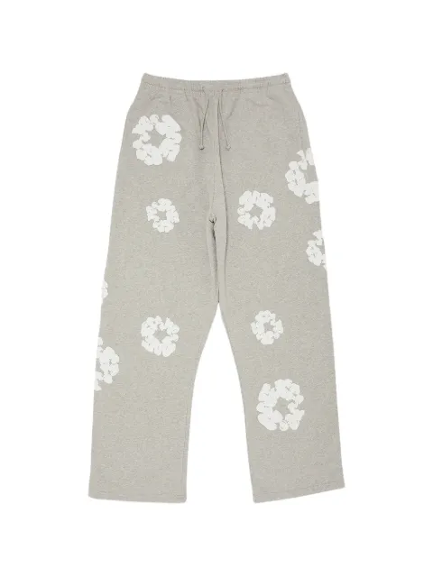 Denim Tears Wreath open-hem track pants Grey DT415