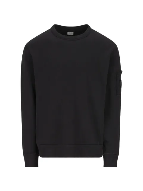 C.P. Company malfilè fleece Lens crewneck sweatshirt Black 20CMSS207A110337O999