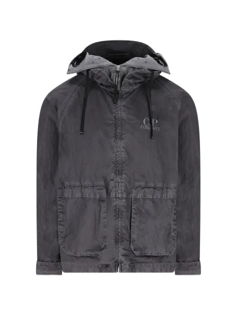 C.P. Company hooded pocket jacket Black 20CMOW110A110543D999