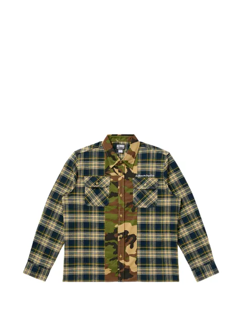 Billionaire Boys Club camouflage check woven Blue 8611600