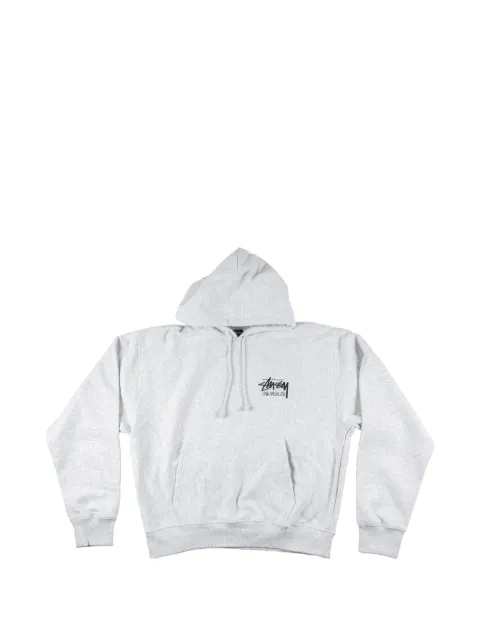 Stüssy logo-print hoodie Grey STUS396