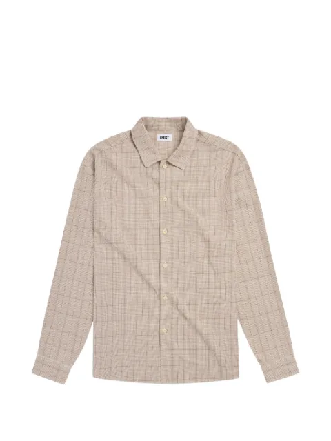 KROST oversized flannel shirt Neutrals KR2610530320