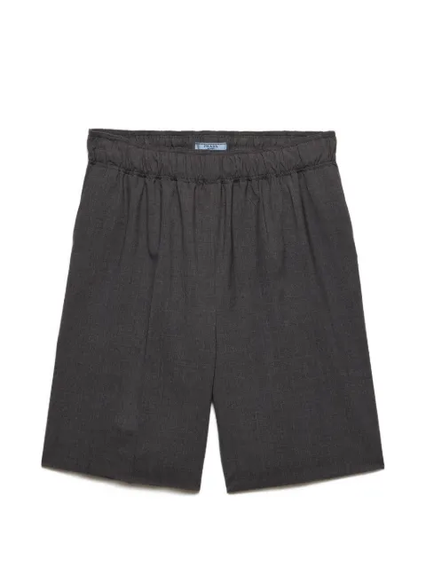 Prada light wool bermudas Grey P203KSOOO1XMY