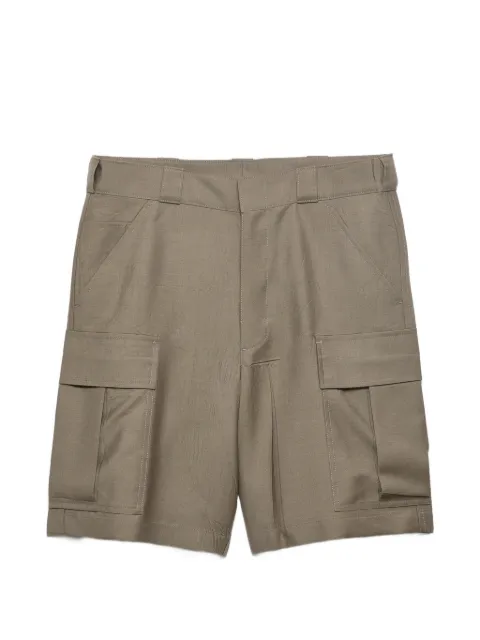 Prada mohair and wool bermudas Green SPH535SOOO12I1