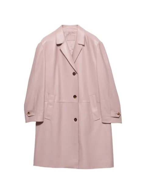 Prada nappa leather coat Pink 56A245SOOO19QR
