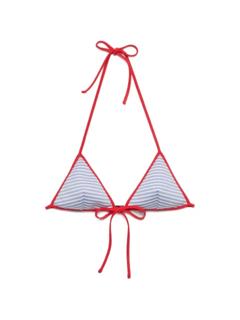 Prada interlock jersey bikini top Blue 70266SOOO19K8