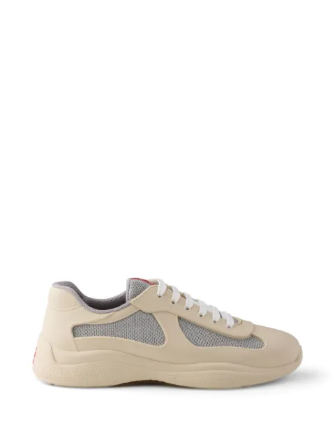 Prada America's cup soft rubber and bike fabric sneakers Neutrals 4E6500F0253LLJ