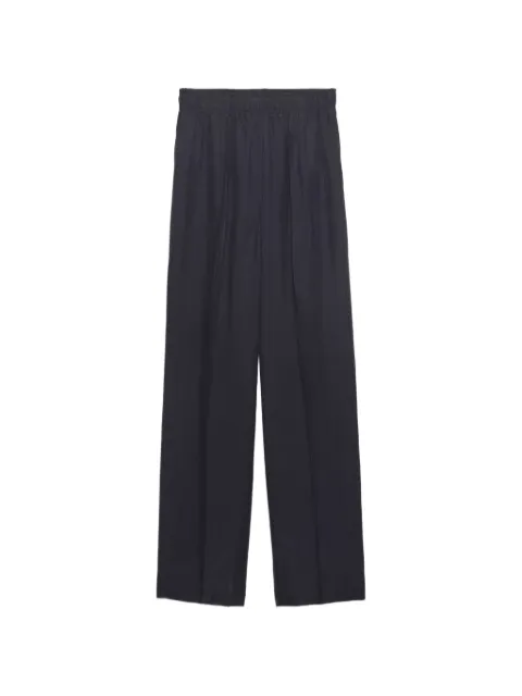 Prada washed silk trousers Blue P201KSOOO18X7