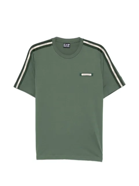 Ea7 Emporio Armani short-sleeve striped T-shirt Green 7M001476AF10375