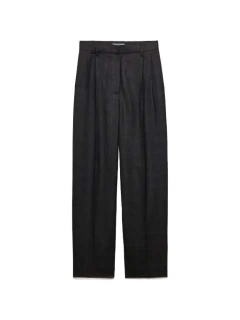 Prada checked wool pants Grey P204KSOOO1N01