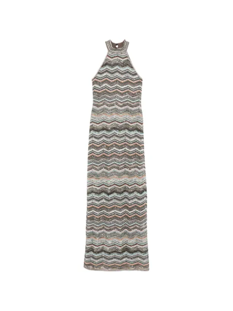 Missoni zigzag-pattern maxi dress Neutrals DS26WG29BK01KS