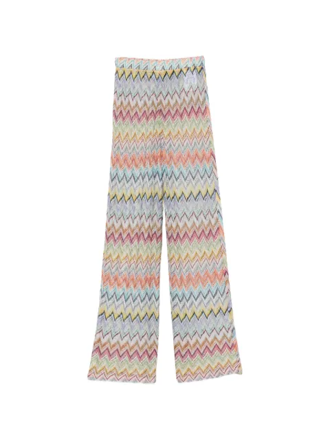 Missoni zigzag-knit trousers Neutrals MC25SI01BR015Y