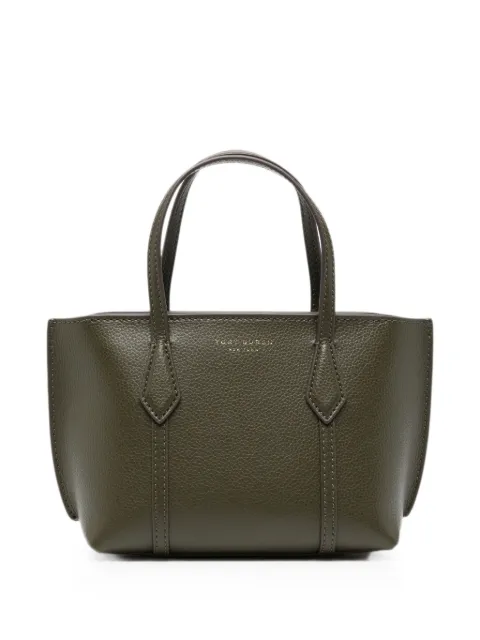 Tory Burch Perry pebbled-leather tote bag Green 177399