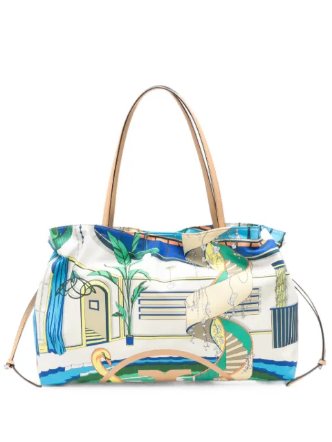 Tory Burch Ella graphic-print tote bag White 186603