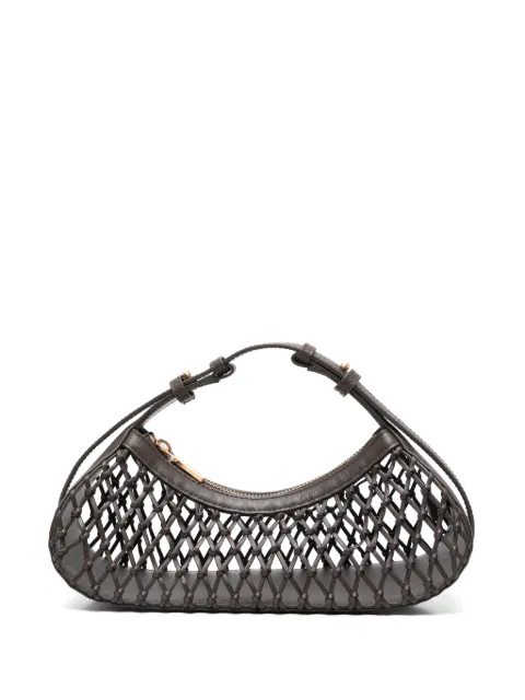 Cult Gaia Shala lattice shoulder bag Brown HDBSH37211LR3774