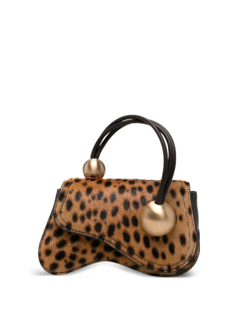 Cult Gaia mini Kazia Nano leopard-print crossbody bag Neutrals HDBCB2877HR3727