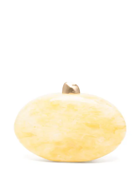 Cult Gaia Eviana marbled clutch bag Yellow HDBCL3669AC1655