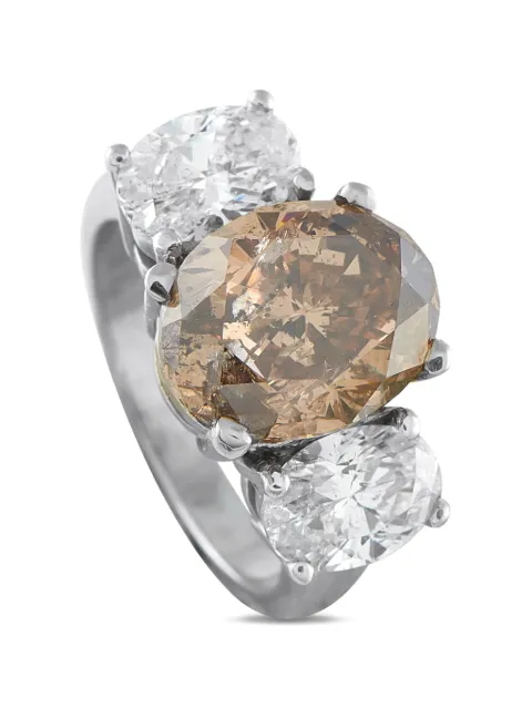 LB Exclusive embellished diamond ring Silver MF08021026