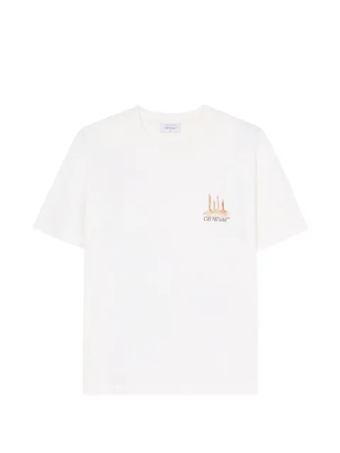 Off-White logo graphic T-shirt White OMAA027F25JER0020110