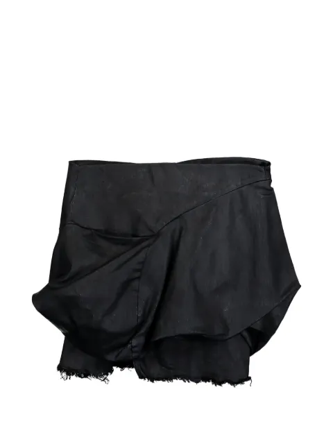 Rick Owens DRKSHDW draped mini skirt Black DS01F4343SDBK