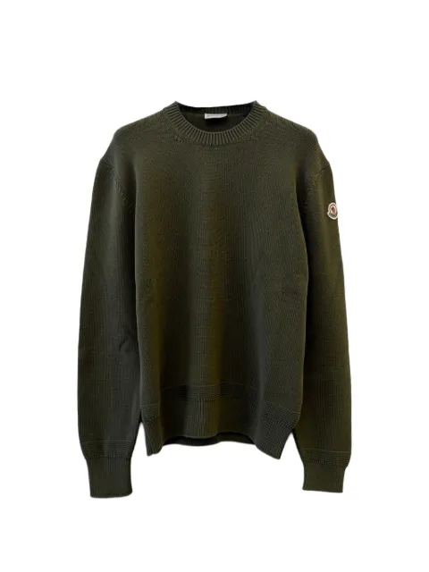 Moncler crew-neck sweater Green L10919C00014M1367