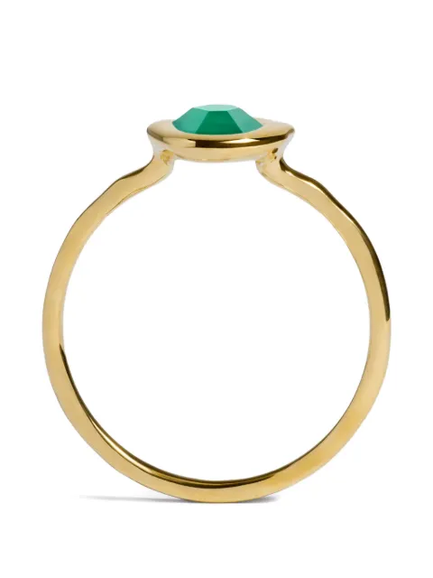 Monica Vinader Odyssey onyx ring Gold GPRGZIA2GRO