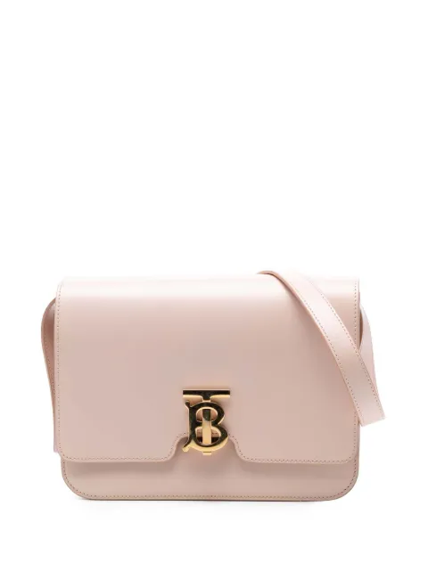 Burberry Pre-Owned 2018-2023 Medium Smooth Calfskin TB Monogram crossbody bag Pink 9KKWECSV4OAQ0347
