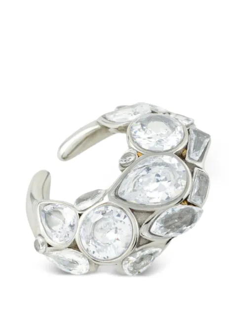 YPARIS Orion S crystal embellished ear cuff Silver C4EC01A