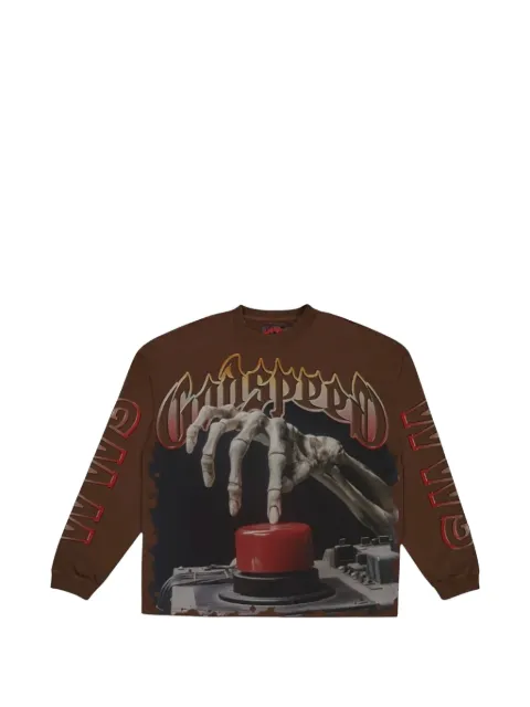 GODSPEED graphic sweatshirt Brown GS054