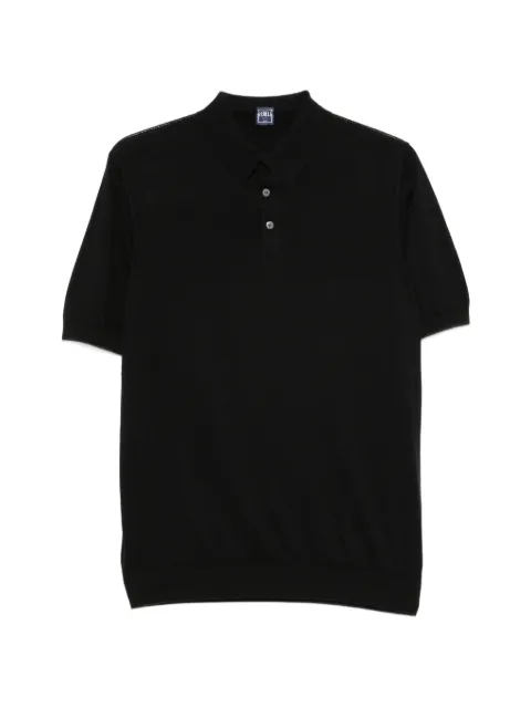 Fedeli buttoned polo shirt Black MU0D5910