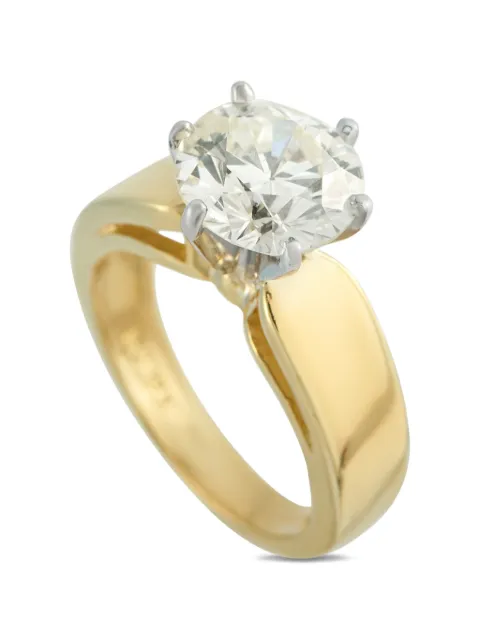 LB Exclusive embellished diamond solitaire ring Gold MF04020526