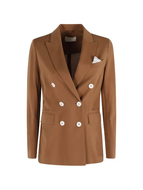 Circolo 1901 double-breasted lightweight blazer Brown FD3849