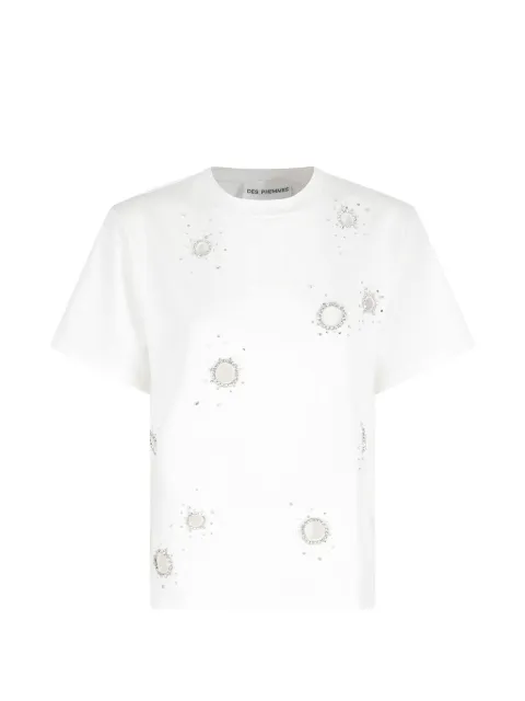 DES PHEMMES embellished T-shirt White D102JH