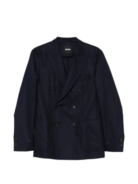 BOSS double-breasted blazer Blue 50562359