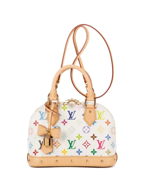 Louis Vuitton Pre-Owned x Takashi Murakami BB Alma Monogram bag White CHIP