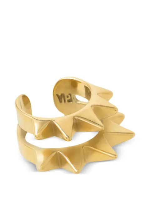 YPARIS Pike double G spiked metals ear cuff Gold C1EC16A